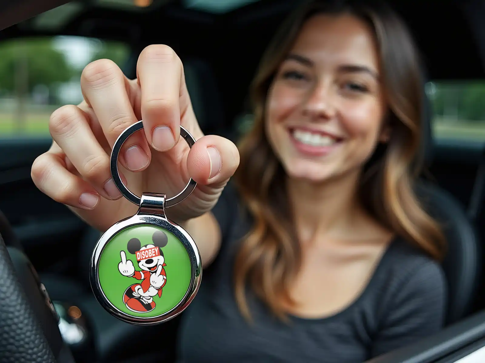 Metal Keychain Custom Style Tuning Design